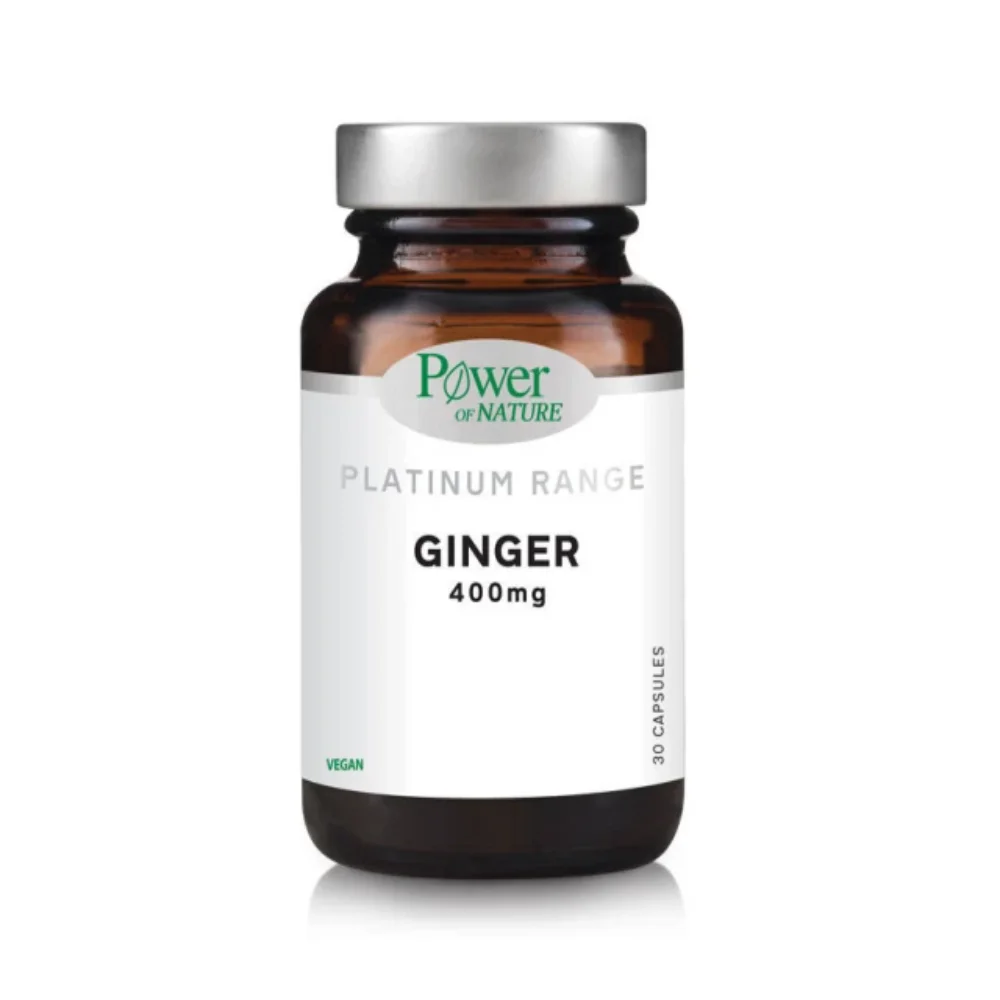 Power health platinum range ginger 400mg, 30caps