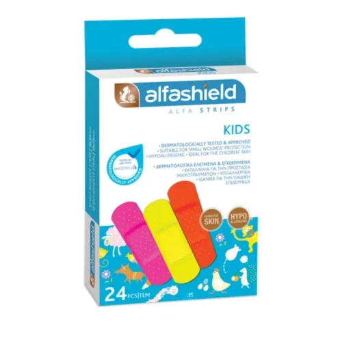 Alfashield kids strips &epsilon;&pi;&iota;&theta;έ&mu;&alpha;&tau;&alpha; &mu;&iota;&kappa;&rho;&omicron;&tau;&rho;&alpha;&upsilon;&mu;ά&tau;&omega;&nu; &sigma;&epsilon; 3 &chi;&rho;ώ&mu;&alpha;&tau;&alpha;, 24&tau;&mu;&chi;