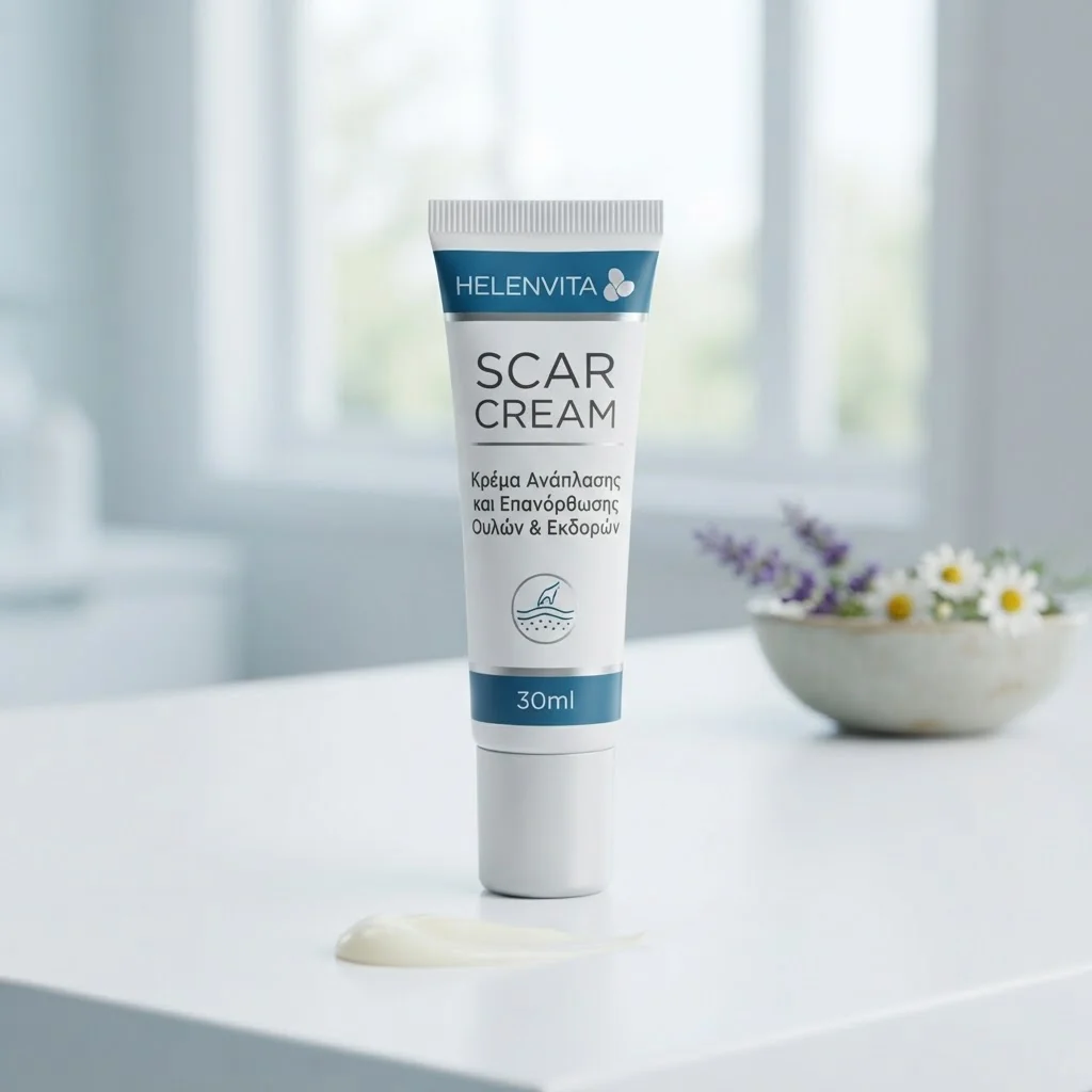 Helenvita scar cream κρέμα ανάπλασης και επανόρθωσης ουλών & εκδορών, 30ml