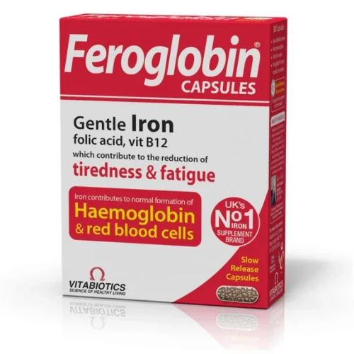 Vitabiotics Feroglobin Gentle Iron, Folic Acid, B12 Slow Release 30 &kappa;ά&psi;&omicron;&upsilon;&lambda;&epsilon;&sigmaf;