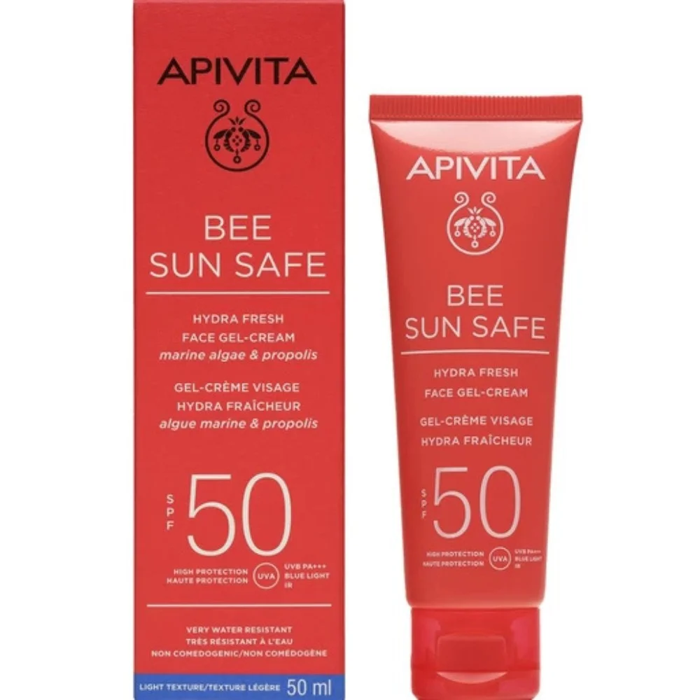 Apivita Ενυδατική Κρέμα-Gel Προσώπου Spf50 50ml