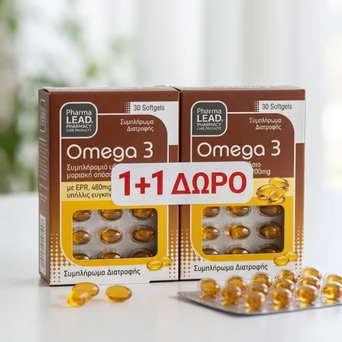 Pharmalead &Sigma;&upsilon;&mu;&pi;&lambda;ή&rho;&omega;&mu;&alpha; &Delta;&iota;&alpha;&tau;&rho;&omicron;&phi;ή&sigmaf; (1+1 &Delta;ώ&rho;&omicron;) Omega 3, 2&times;30 Softgels