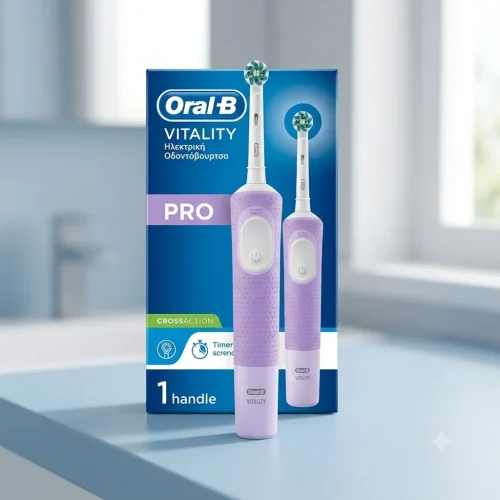 Oral-B Vitality Pro &Eta;&lambda;&epsilon;&kappa;&tau;&rho;&iota;&kappa;ή &Omicron;&delta;&omicron;&nu;&tau;ό&beta;&omicron;&upsilon;&rho;&tau;&sigma;&alpha; &Mu;&omega;&beta; 1&tau;&mu;&chi;