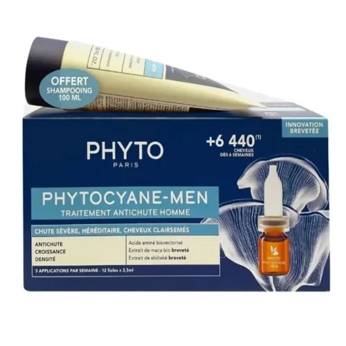 Phyto Set Phytocyane Anti-Hair Loss Treatment for Men 12 &phi;&iota;&alpha;&lambda;ί&delta;&iota;&alpha; x 3,5ml + &Delta;ώ&rho;&omicron; Phytocyane Men Shampoo 100ml