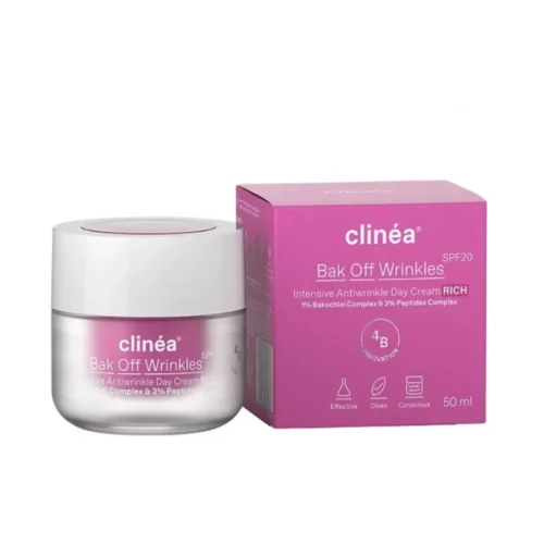 Clinea Bak Off Wrinkles Rich SPF20 &Kappa;&rho;έ&mu;&alpha; &Eta;&mu;έ&rho;&alpha;&sigmaf; &Pi;&lambda;&omicron;ύ&sigma;&iota;&alpha;&sigmaf; &Upsilon;&phi;ή&sigmaf; 50ml