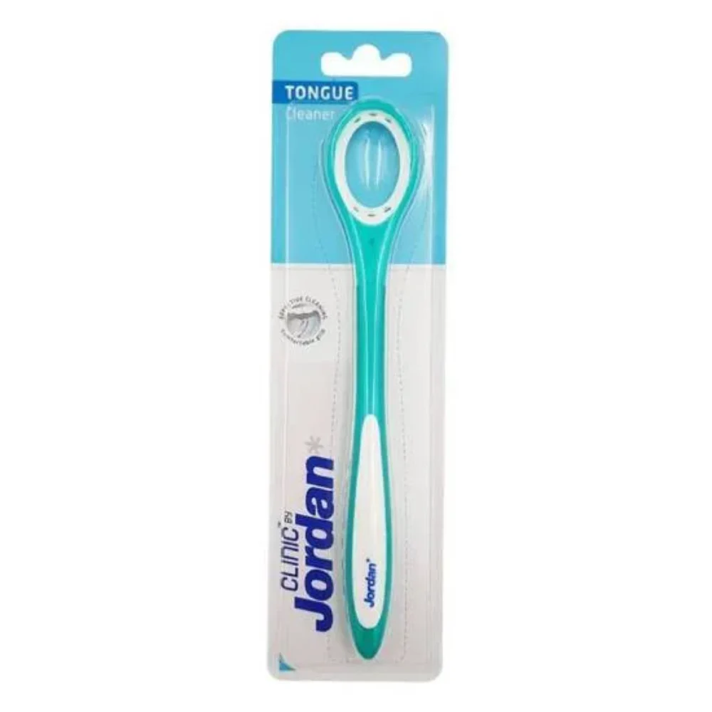 Jordan Clinic Tongue Cleaner Καθαριστής Γλώσσας Χρώμα Τιρκουάζ