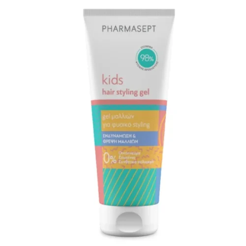 Pharmasept kids hair styling gel &tau;&zeta;&epsilon;&lambda; &mu;&alpha;&lambda;&lambda;&iota;ώ&nu; &gamma;&iota;&alpha; &delta;&upsilon;&nu;&alpha;&tau;ό &kappa;&rho;ά&tau;&eta;&mu;&alpha; 100ml