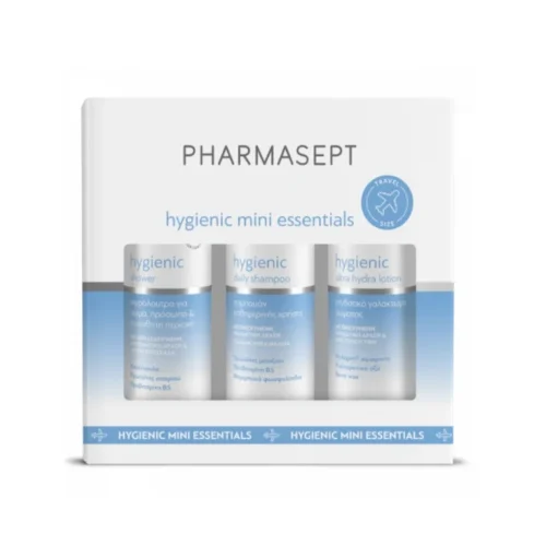Pharmasept hygienic travel pack &sigma;&alpha;&mu;&pi;&omicron;&upsilon;ά&nu; 100ml, &alpha;&phi;&rho;ό&lambda;&omicron;&upsilon;&tau;&rho;&omicron; 100ml, &lambda;&omicron;&sigma;&iota;ό&nu; &sigma;ώ&mu;&alpha;&tau;&omicron;&sigmaf; 80ml