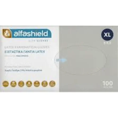 Alfashield &Gamma;ά&nu;&tau;&iota;&alpha; Latex &Chi;&omega;&rho;ί&sigmaf; &Pi;&omicron;ύ&delta;&rho;&alpha; &Lambda;&epsilon;&upsilon;&kappa;ό Extra Large100&tau;&mu;&chi;