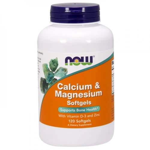 Now Foods Calcium & Magnesium With Vitamin D-3 & Zinc 120 Softgels