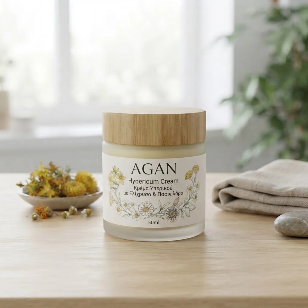 Agan hypericum κρέμα υπερικού με ελίχρυσο & πασιφλόρα 50ml