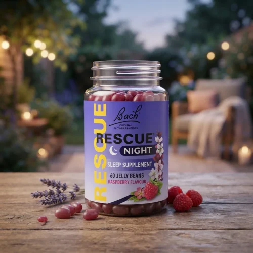 Bach Rescue Night Sleep Supplement 60 jelly beans Raspberry