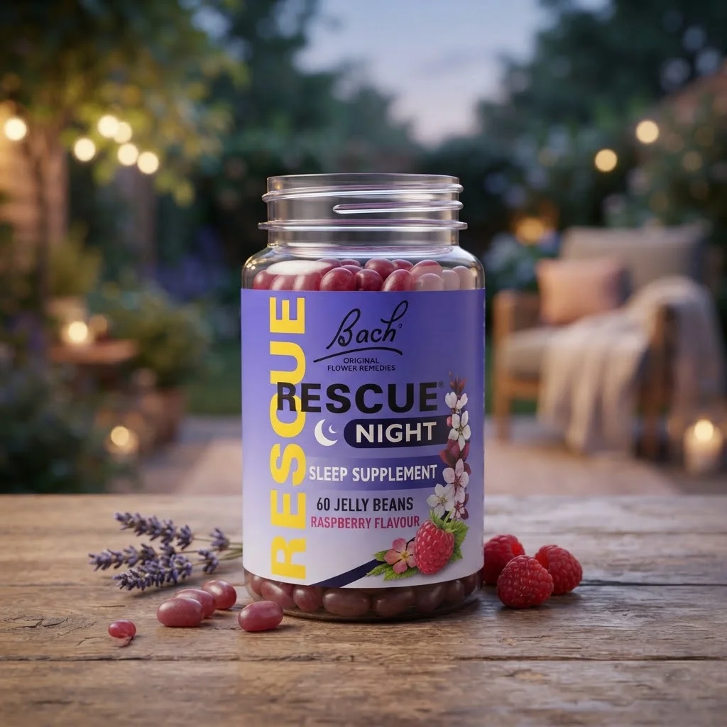 Bach Rescue Night Sleep Supplement 60 jelly beans Raspberry