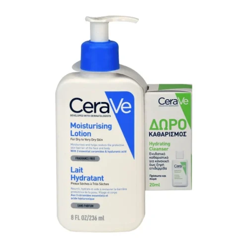 CeraVe Promo Moisturising Lotion &amp Hydrating Cleanser, 236ml+20ml