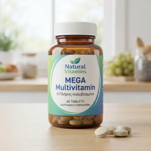 Natural Vitamins Mega Multivitamin - &Eta; &Pi;&lambda;ή&rho;&eta;&sigmaf; &pi;&omicron;&lambda;&upsilon;&beta;&iota;&tau;&alpha;&mu;ί&nu;&eta; 60tabs