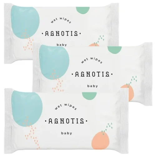 Agnotis &Mu;&omega;&rho;&omicron;&mu;ά&nu;&tau;&eta;&lambda;&alpha; Wet Wipes 3x70&tau;&mu;&chi;