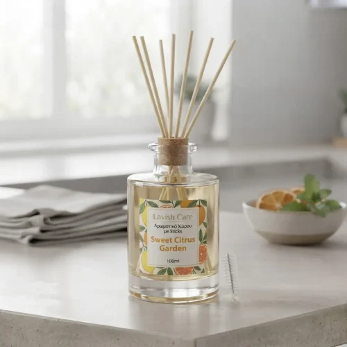 Lavish Care &Alpha;&rho;&omega;&mu;&alpha;&tau;&iota;&kappa;ό &Chi;ώ&rho;&omicron;&upsilon; &mu;&epsilon; Sticks Sweet Citrus Garden 100ml