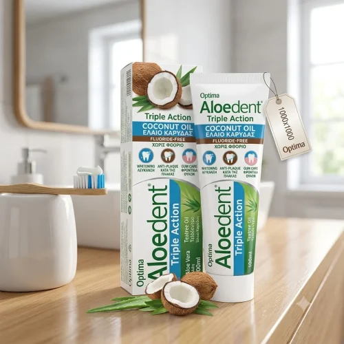 Optima Aloedent Triple Action Coconut Oil