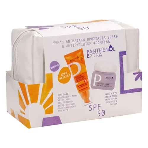 Panthenol Extra Promo Glass Skin Routine A&nu;&tau;&iota;&eta;&lambda;&iota;&alpha;&kappa;ό Gel &Pi;&rho;&omicron;&sigma;ώ&pi;&omicron;&upsilon; SPF50