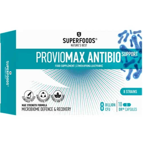 Superfoods Proviomax Antibio Support 8 Billion CFU, 10caps