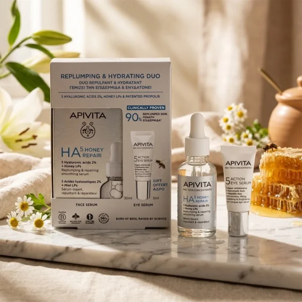 Apivita HA5 Honey Ορός 30ml και Δώρο 5 Action Eye Serum 5ml
