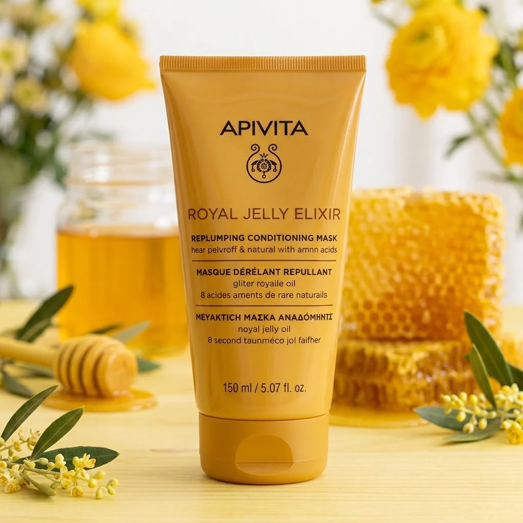Apivita Royal Jelly Elixir – Μαλακτική Μάσκα Μαλλιών Αναδόμησης , 150ml