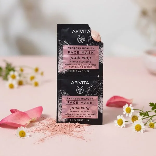 Apivita Express Beauty Face Mask Pink Clay 2x8ml